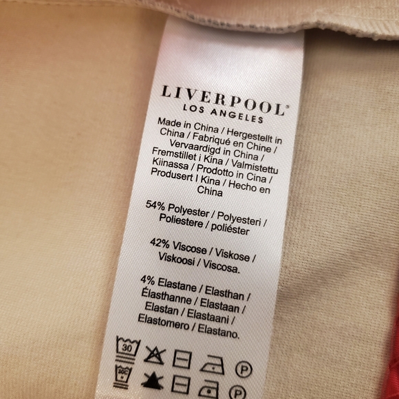 LIVERPOOL Los Angeles Gray White Glen Plaid Knit Open Front Boyfriend Blazer M - Picture 11 of 12